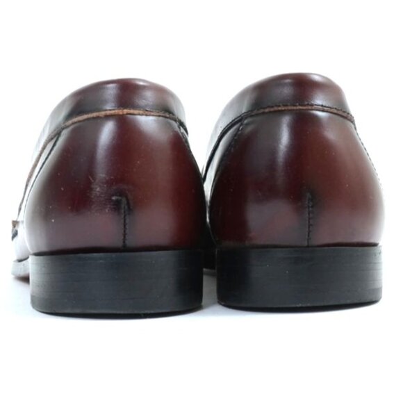 G.H. Bass & Co. Men\'s 10D Burgundy Leather Penny Loafers Dress Shoe Preppy